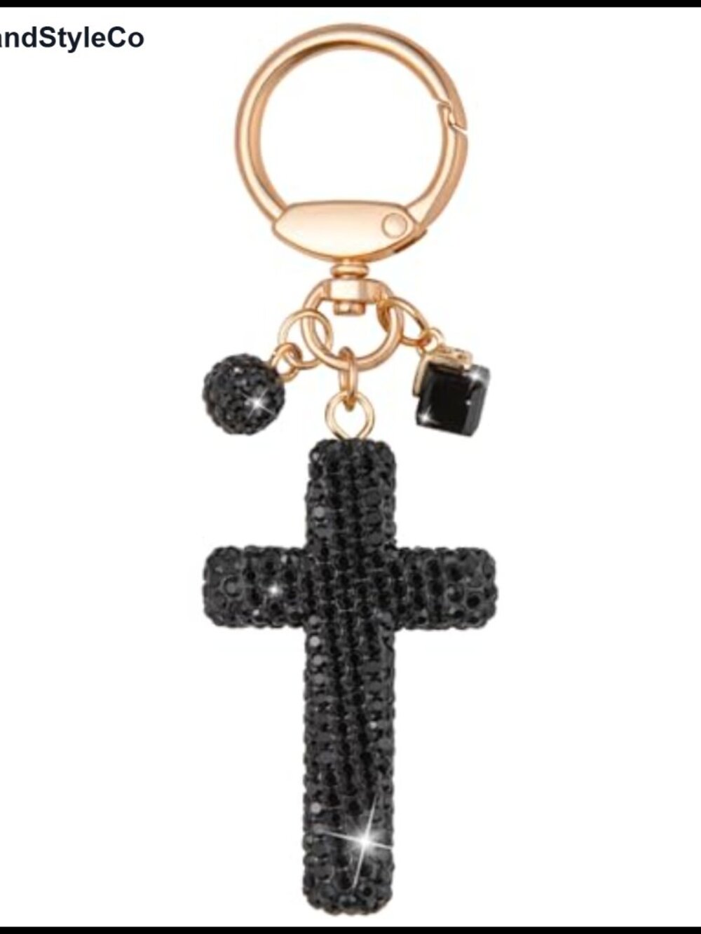 Cross Keychain Zinc Alloy Lobster Clasp Purse Charm Handbag Accessory